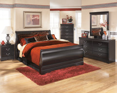 J&M Furniture - Ashley Furniture - Huey Vineyard Queen Sleigh Bed - Queen Sleigh Bed / Black - B128B4