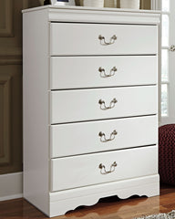 J&M Furniture - Ashley Furniture - Anarasia Chest of Drawers - Five Drawer Chest / White - B129-46