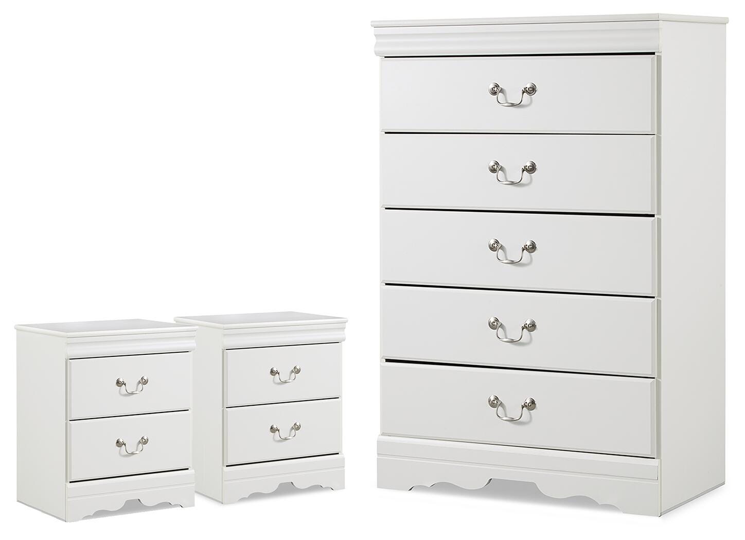 J&M Furniture - Ashley Furniture - Anarasia Chest and 2 Nightstands - Chest and 2 Nightstands - B129B26