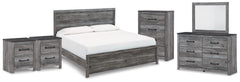 J&M Furniture - Ashley Furniture - Bronyan King Panel Bed, Dresser, Mirror, Chest and 2 Nightstands - King Panel Bed, Dresser, Mirror, Chest and 2 Nightstands - B1290B8