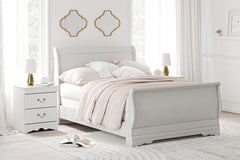 J&M Furniture - Ashley Furniture - Anarasia Full Sleigh Bed - Full Sleigh Bed / White - B129B2