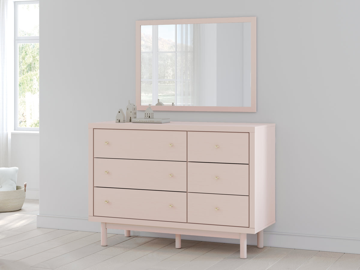 J&M Furniture - Ashley Furniture - Wistenpine Dresser and Mirror - Dresser and Mirror / Blush - B1323B1