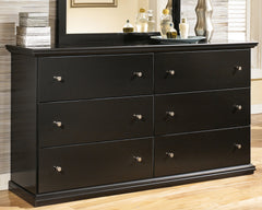 J&M Furniture - Ashley Furniture - Maribel Dresser - Six Drawer Dresser / Black - B138-31