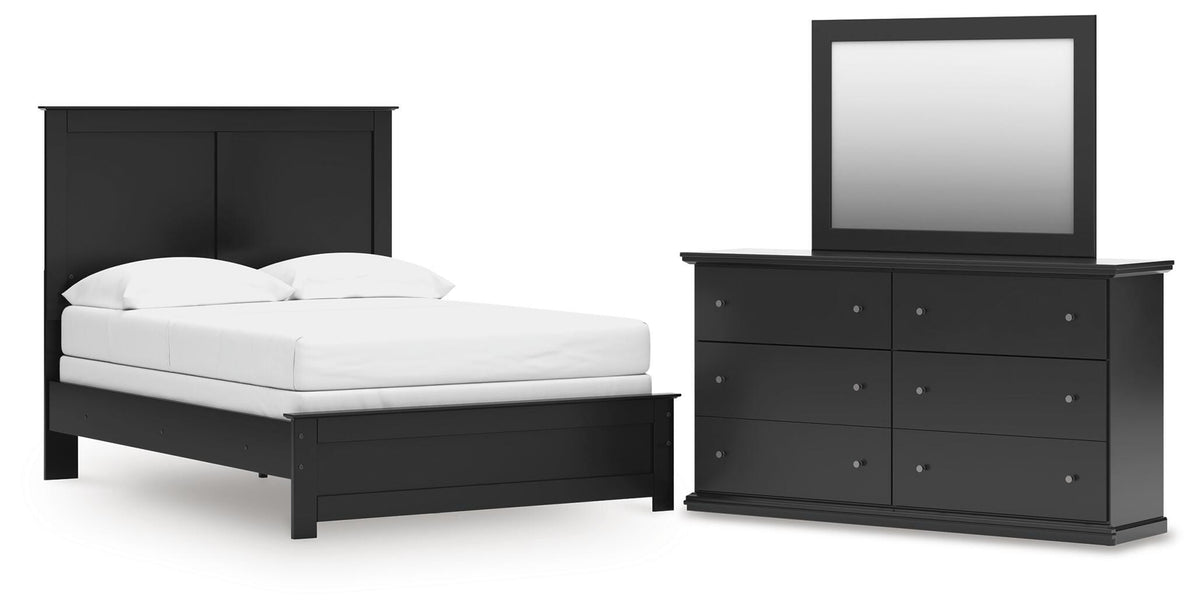 J&M Furniture - Ashley Furniture - Maribel Full Panel Bed, Dresser and Mirror - Full Panel Bed, Dresser and Mirror - B138B55