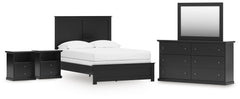 J&M Furniture - Ashley Furniture - Maribel Full Panel Bed with Dresser, Mirror and 2 Nightstands - Full Panel Bed with Dresser, Mirror and 2 Nightstands - B138B77