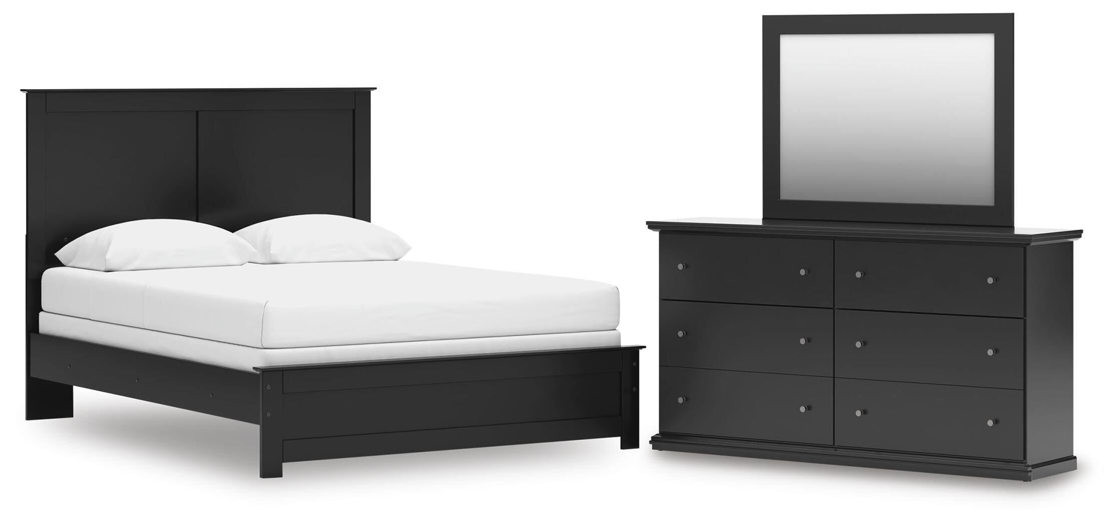 J&M Furniture - Ashley Furniture - Maribel Queen Panel Bed, Dresser and Mirror - Queen Panel Bed, Dresser and Mirror - B138B56