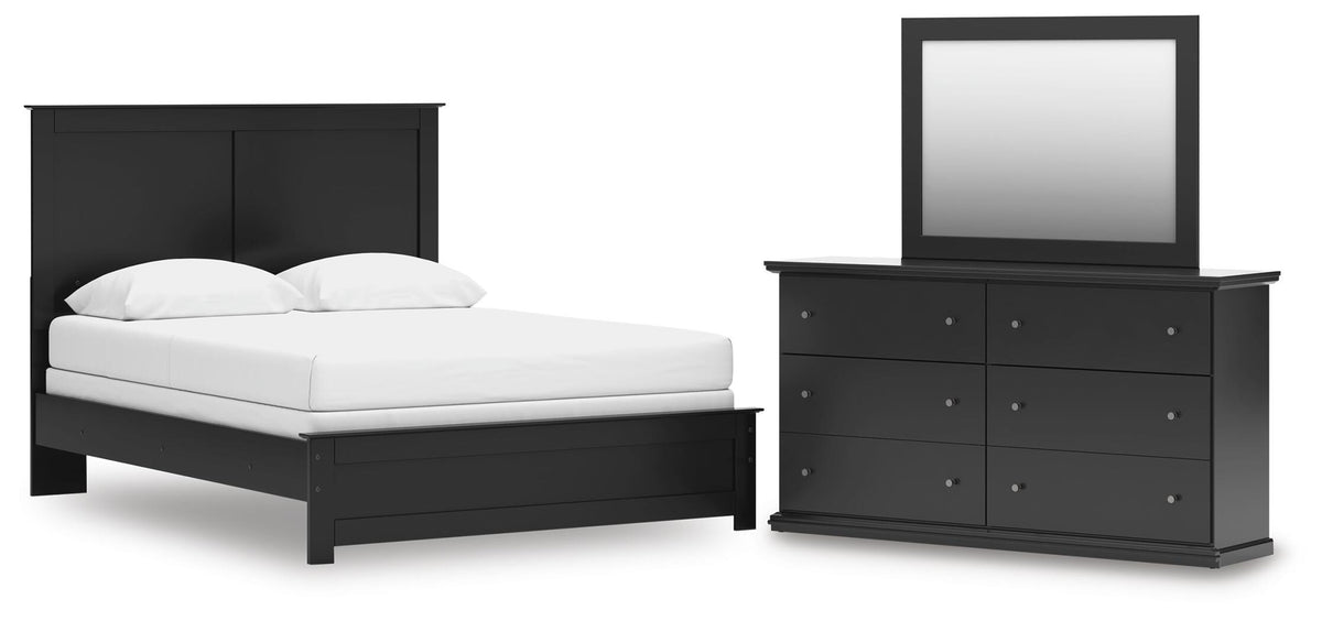 J&M Furniture - Ashley Furniture - Maribel Queen Panel Bed, Dresser and Mirror - Queen Panel Bed, Dresser and Mirror - B138B56