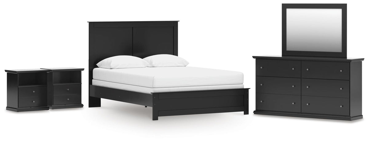 J&M Furniture - Ashley Furniture - Maribel Queen Panel Bed with Dresser, Mirror and 2 Nightstands - Queen Panel Bed with Dresser, Mirror and 2 Nightstands - B138B74
