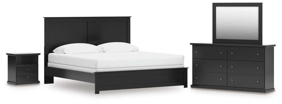 J&M Furniture - Ashley Furniture - Maribel King Panel Bed, Dresser, Mirror and Nightstand - King Panel Bed, Dresser, Mirror and Nightstand - B138B65