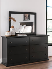 J&M Furniture - Ashley Furniture - Maribel Dresser and Mirror - Dresser and Mirror / Black - B138B50