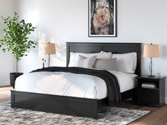 J&M Furniture - Ashley Furniture - Maribel King Panel Bed - King Panel Bed / Black - B138B57