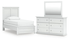 J&M Furniture - Ashley Furniture - Bostwick Shoals Twin Panel Bed, Dresser and Mirror - Twin Panel Bed, Dresser and Mirror - B139B70