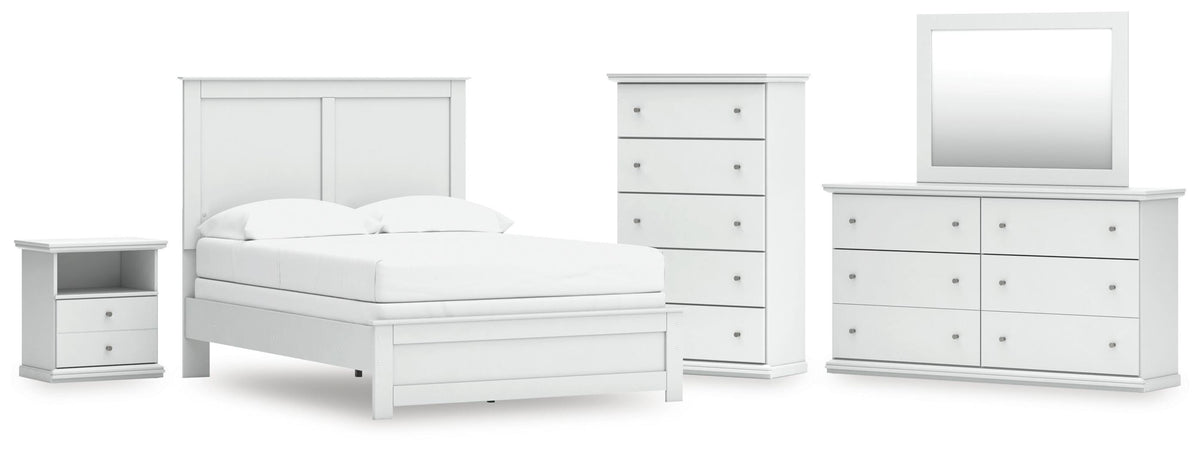 J&M Furniture - Ashley Furniture - Bostwick Shoals Full Panel Bed, Dresser, Mirror, Chest, and Nightstand - Full Panel Bed, Dresser, Mirror, Chest, and Nightstand - B139B61