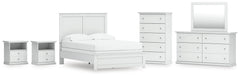 J&M Furniture - Ashley Furniture - Bostwick Shoals Full Panel Bed, Dresser, Mirror, Chest, and 2 Nightstands - Full Panel Bed, Dresser, Mirror, Chest, and 2 Nightstands - B139B62