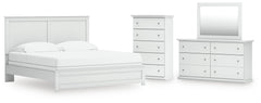 J&M Furniture - Ashley Furniture - Bostwick Shoals King Panel Bed, Dresser, Mirror and Chest - King Panel Bed, Dresser, Mirror and Chest - B139B54