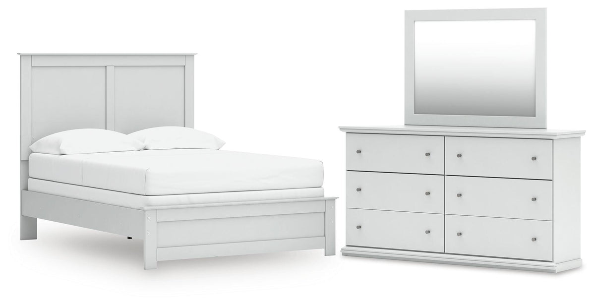 J&M Furniture - Ashley Furniture - Bostwick Shoals Full Panel Bed, Dresser and Mirror - Full Panel Bed, Dresser and Mirror - B139B48