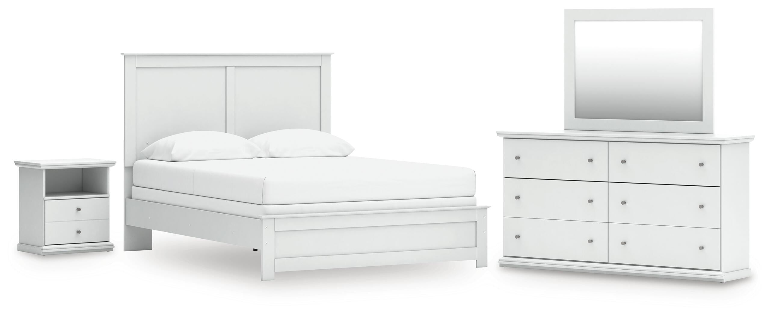 J&M Furniture - Ashley Furniture - Bostwick Shoals Queen Panel Bed, Dresser, Mirror and Nightstand - Queen Panel Bed, Dresser, Mirror and Nightstand - B139B55