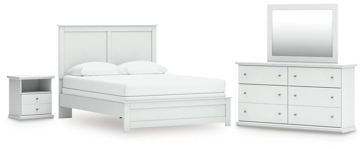 J&M Furniture - Ashley Furniture - Bostwick Shoals Queen Panel Bed, Dresser, Mirror and Nightstand - Queen Panel Bed, Dresser, Mirror and Nightstand - B139B55