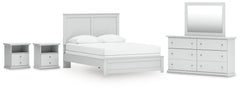 J&M Furniture - Ashley Furniture - Bostwick Shoals Queen Panel Bed, Dresser, Mirror and 2 Nightstands - Queen Panel Bed, Dresser, Mirror and 2 Nightstands - B139B50