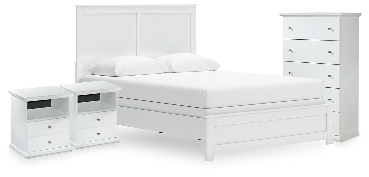 J&M Furniture - Ashley Furniture - Bostwick Shoals Queen Panel Bed, Chest and 2 Nightstands - Queen Panel Bed, Chest and 2 Nightstands - B139B59