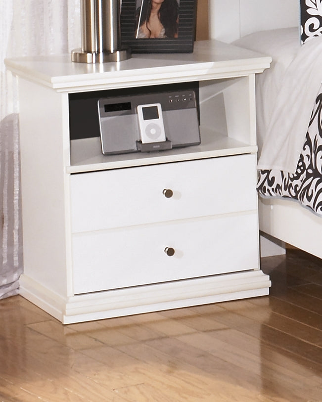 J&M Furniture - Ashley Furniture - Bostwick Shoals Nightstand - One Drawer Night Stand / White - B139-91