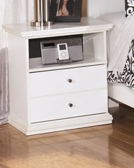 J&M Furniture - Ashley Furniture - Bostwick Shoals Nightstand - One Drawer Night Stand / White - B139-91