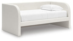 Arloster Twin Upholstered Day Bed, Dresser and Mirror