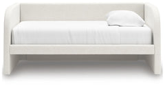 Arloster Twin Upholstered Day Bed, Dresser and Mirror