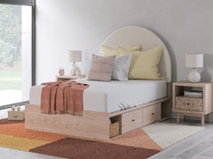 J&M Furniture - Ashley Furniture - Arloster Full Upholstered Panel Bed with Storage - Full Upholstered Panel Bed with Storage - PCB1566B7