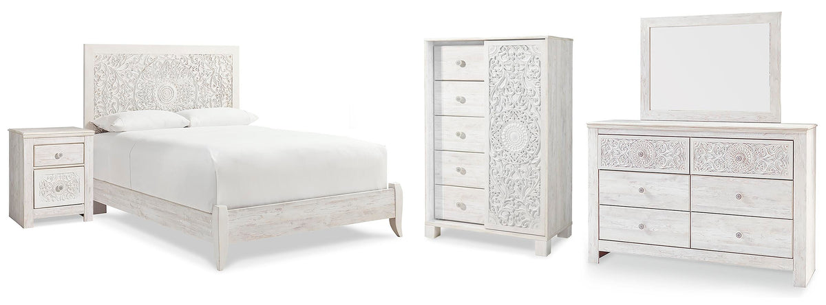 J&M Furniture - Ashley Furniture - Paxberry Queen Panel Bed, Dresser, Mirror,  Chest and Nightstand - Queen Panel Bed, Dresser, Mirror,  Chest and Nightstand - B181B35