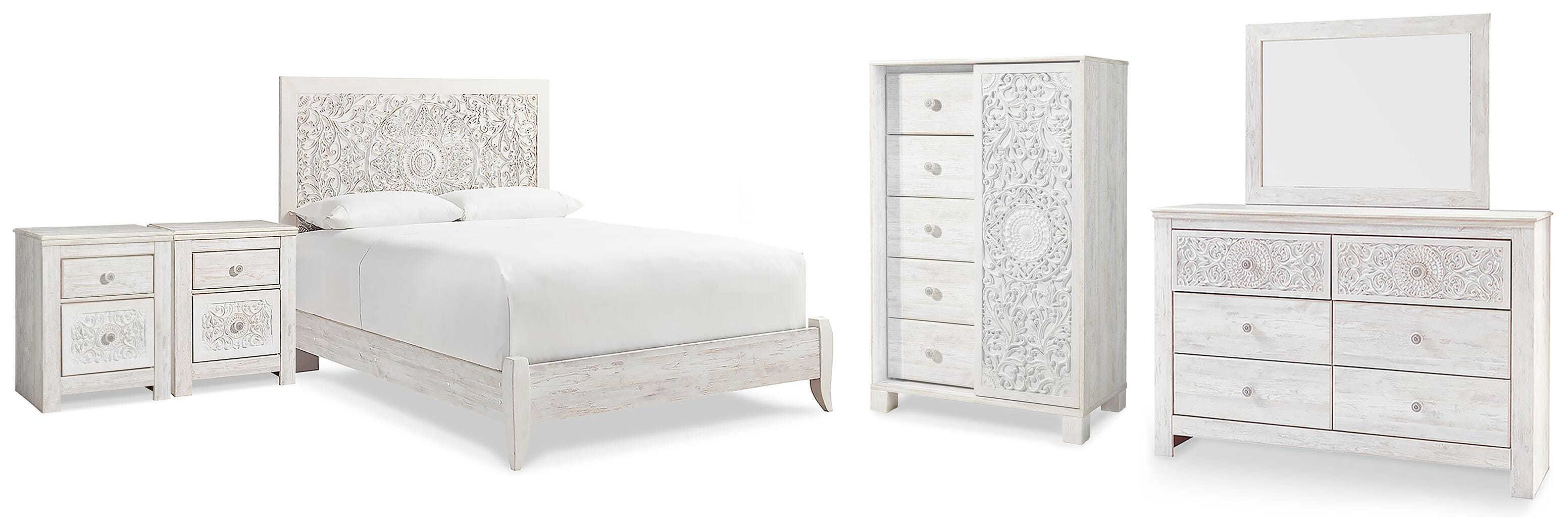 J&M Furniture - Ashley Furniture - Paxberry Queen Panel Bed, Dresser, Mirror, Chest and 2 Nightstands - Queen Panel Bed, Dresser, Mirror, Chest and 2 Nightstands - B181B36
