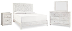 J&M Furniture - Ashley Furniture - Paxberry King Panel Bed, Dresser, Mirror and Nightstand - King Panel Bed, Dresser, Mirror and Nightstand - B181B33