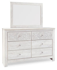 Paxberry Queen Panel Bed, Dresser, Mirror,  Chest and Nightstand