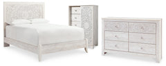 J&M Furniture - Ashley Furniture - Paxberry Queen Panel Bed, Dresser and Chest - Queen Panel Bed, Dresser and Chest - B181B34