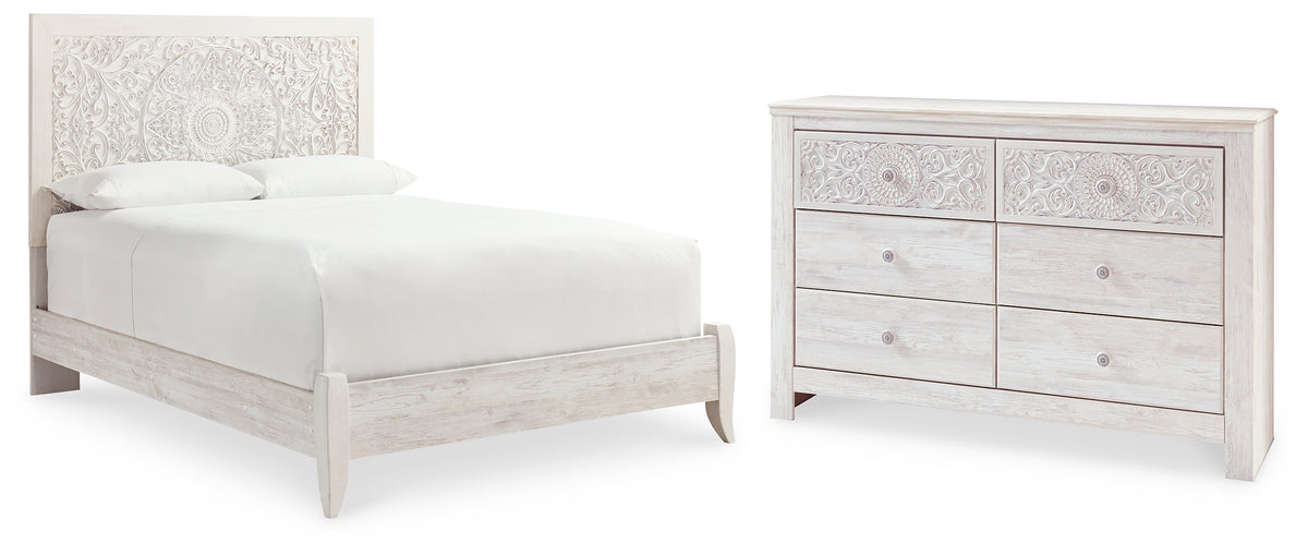 J&M Furniture - Ashley Furniture - Paxberry Queen Panel Bed and Dresser - Queen Panel Bed and Dresser - B181B19