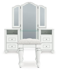 J&M Furniture - Ashley Furniture - Kozlani Vanity, Mirror and Stool - Vanity, Mirror and Stool - PCB1819B11