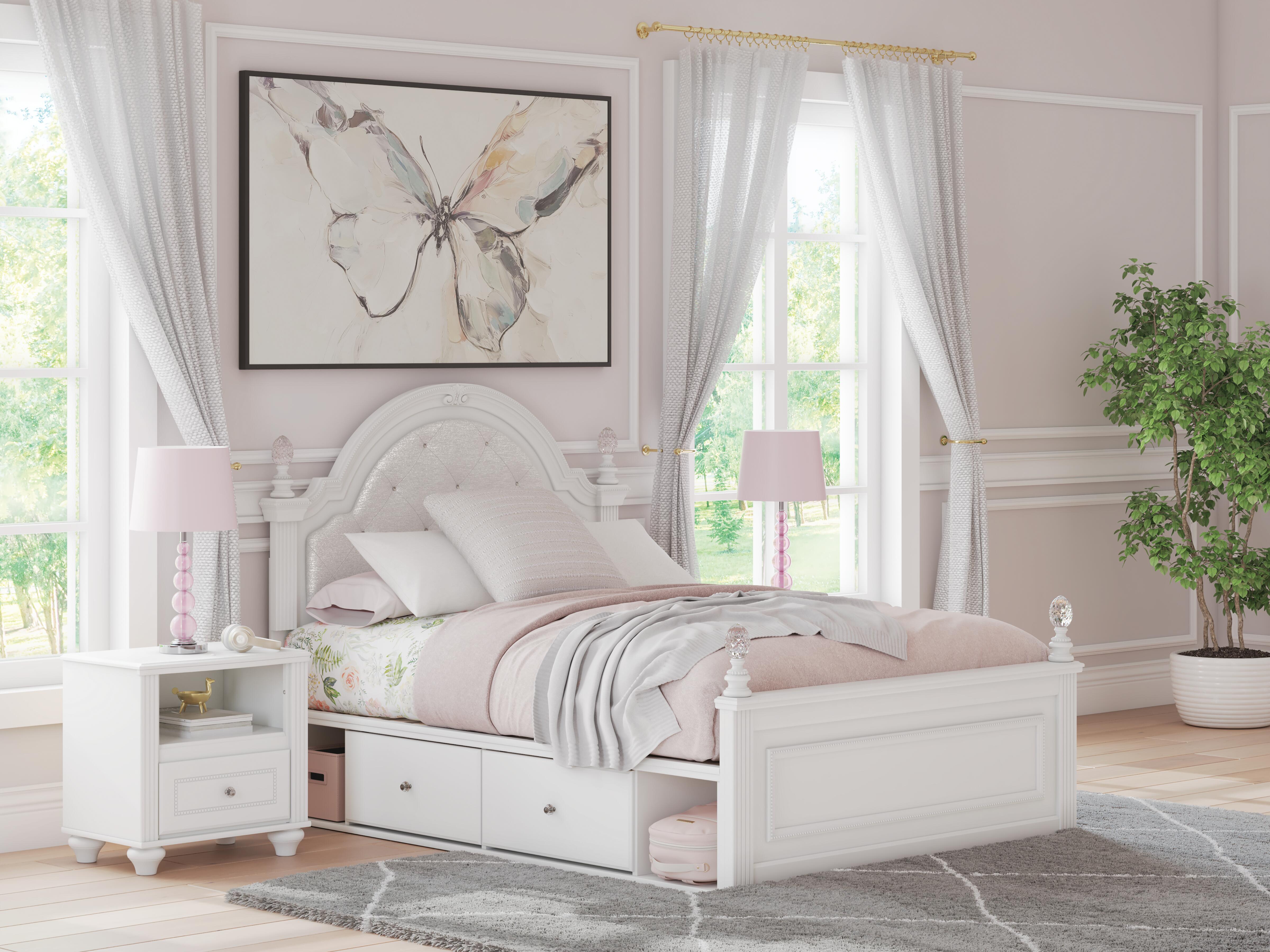 J&M Furniture - Ashley Furniture - Kozlani Full Upholstered Panel Storage Bed - Full Upholstered Panel Storage Bed - PCB1819B10