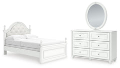 J&M Furniture - Ashley Furniture - Kozlani Full Upholstered Panel Bed, Dresser and Mirror - Full Upholstered Panel Bed, Dresser and Mirror - PCB1819B15
