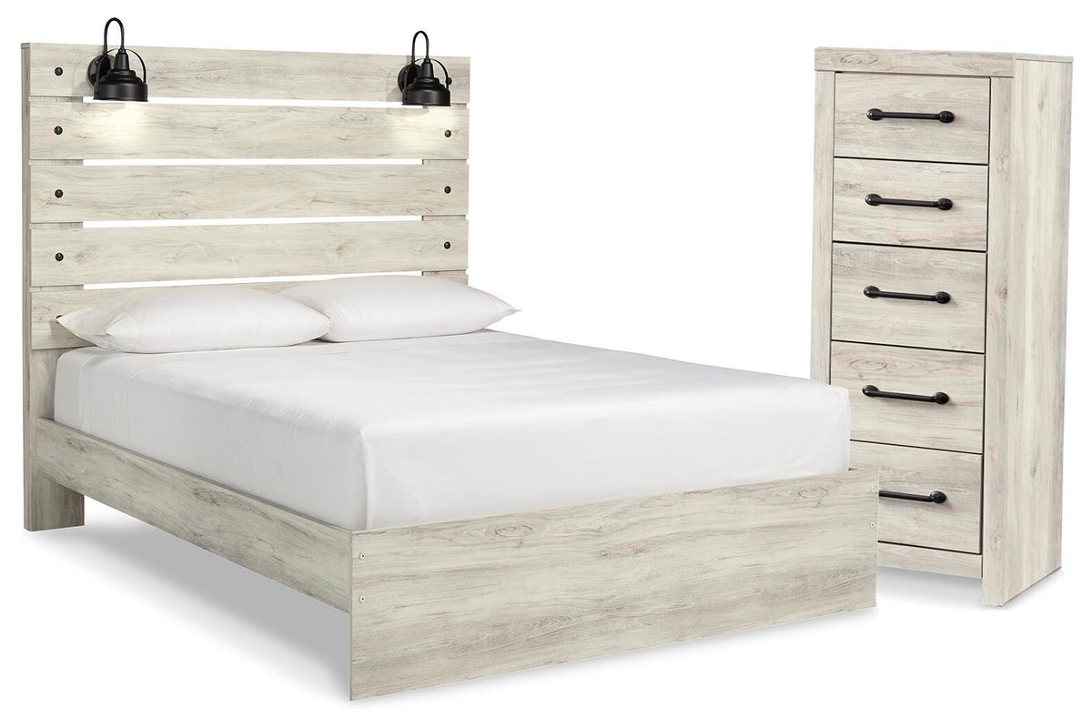 J&M Furniture - Ashley Furniture - Cambeck Queen Panel Bed and Chest - Queen Panel Bed and Chest - B192B121