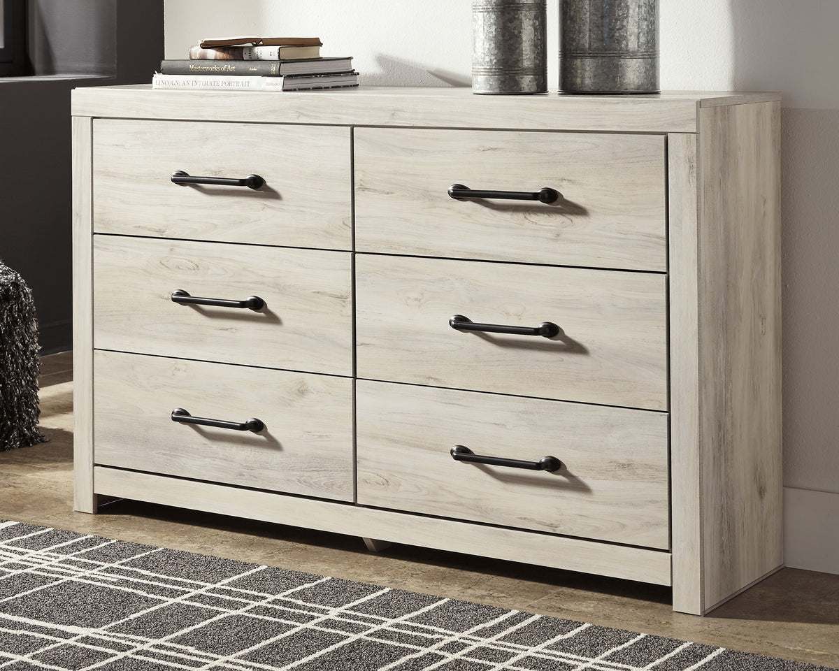 J&M Furniture - Ashley Furniture - Cambeck Dresser - Six Drawer Dresser / Whitewash - B192-31
