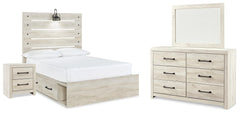 J&M Furniture - Ashley Furniture - Cambeck Full Panel Bed with Storage, Dresser, Mirror and Nightstand - Full Panel Bed with Storage, Dresser, Mirror and Nightstand - B192B116