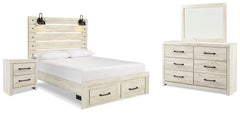 J&M Furniture - Ashley Furniture - Cambeck Queen Panel Storage Bed, Dresser, Mirror and Nightstand - Queen Panel Storage Bed, Dresser, Mirror and Nightstand - B192B74