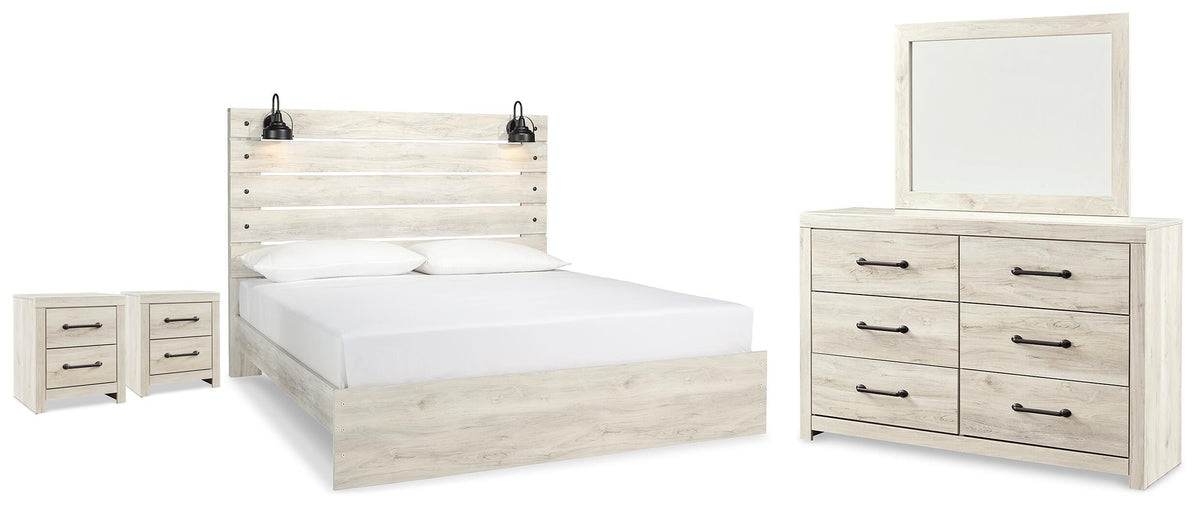 J&M Furniture - Ashley Furniture - Cambeck King Panel Bed, Dresser, Mirror and 2 Nightstands - King Panel Bed, Dresser, Mirror and 2 Nightstands - B192B130