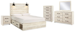 J&M Furniture - Ashley Furniture - Cambeck Queen Panel Storage Bed, Dresser, Mirror, Chest and Nightstand - Queen Panel Storage Bed, Dresser, Mirror, Chest and Nightstand - B192B93