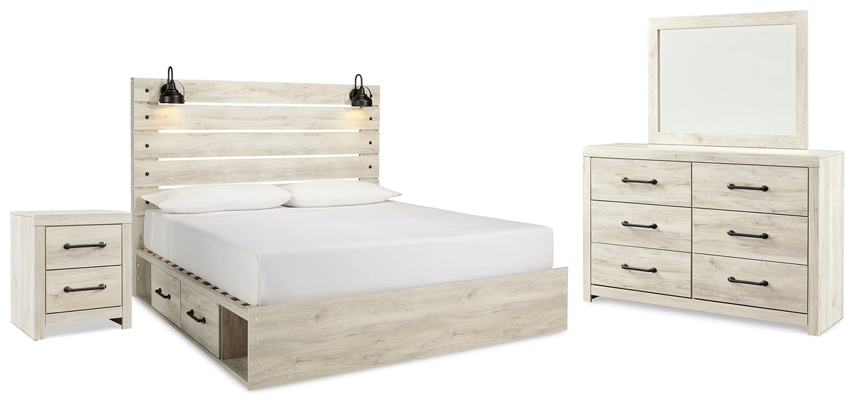 J&M Furniture - Ashley Furniture - Cambeck King Panel Bed with Storage, Dresser, Mirror and Nightstand - King Panel Bed with Storage, Dresser, Mirror and Nightstand - B192B52
