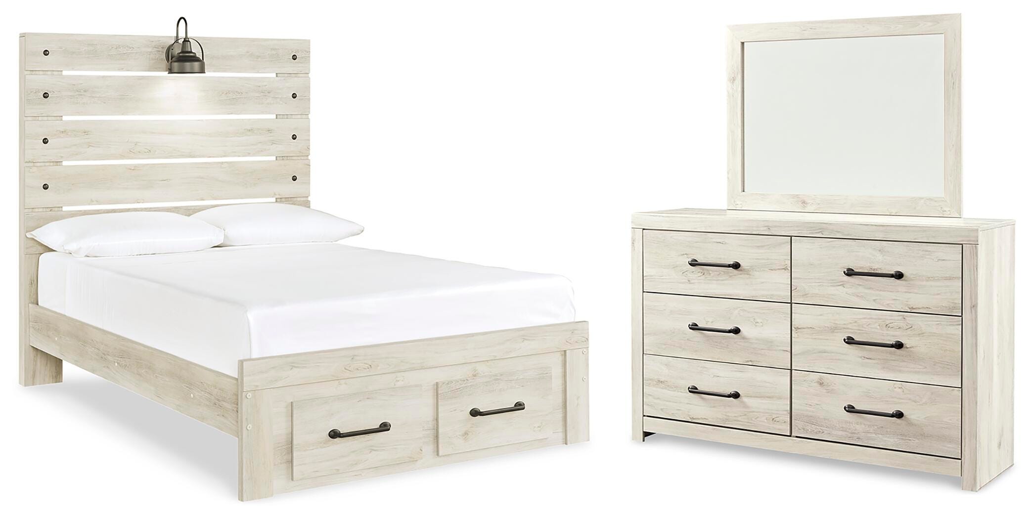 J&M Furniture - Ashley Furniture - Cambeck Full Storage Bed, Dresser and Mirror - Full Storage Bed, Dresser and Mirror - B192B129