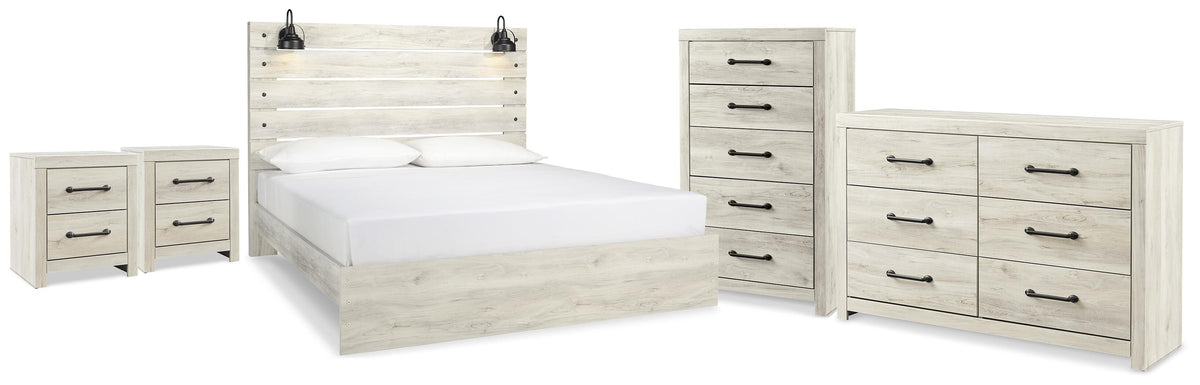 J&M Furniture - Ashley Furniture - Cambeck King Panel Bed, Dresser, Chest and 2 Nightstands - King Panel Bed, Dresser, Chest and 2 Nightstands - B192B112