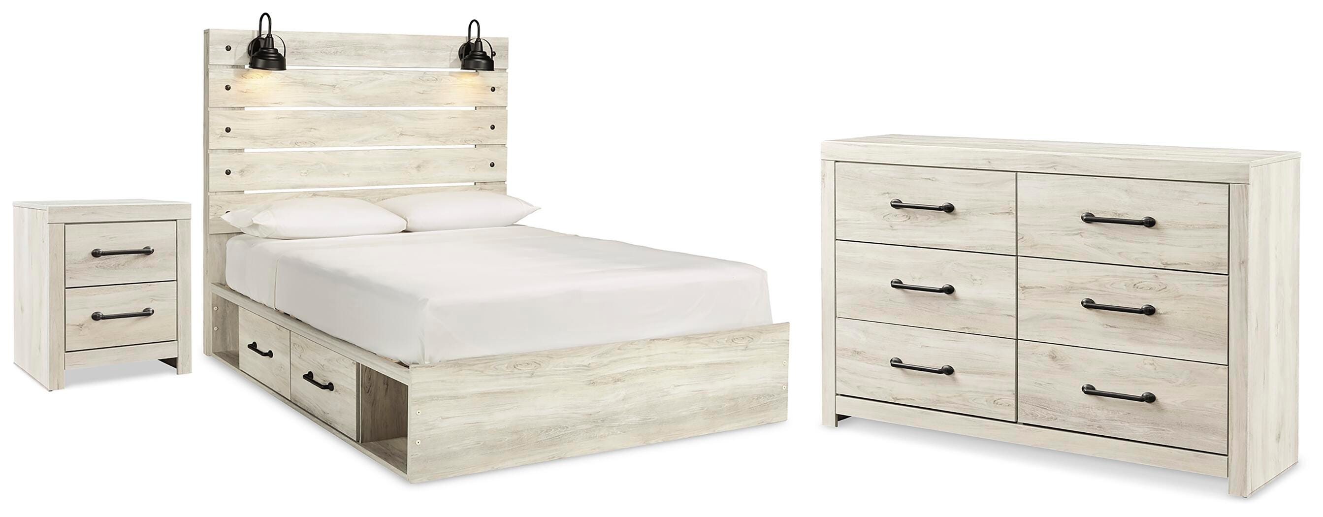 J&M Furniture - Ashley Furniture - Cambeck Queen Panel Bed with Storage, Dresser and Nightstand - Queen Panel Bed with Storage, Dresser and Nightstand - B192B131