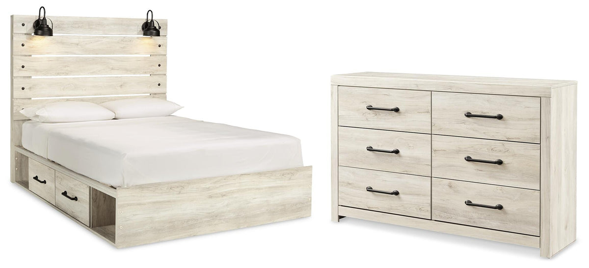 J&M Furniture - Ashley Furniture - Cambeck Queen Panel Bed with Storage and Dresser - Queen Panel Bed with Storage and Dresser - B192B12