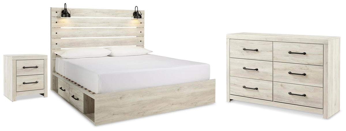 J&M Furniture - Ashley Furniture - Cambeck King Panel Storage Bed. Dresser and Nightstand - King Panel Storage Bed. Dresser and Nightstand - B192B125